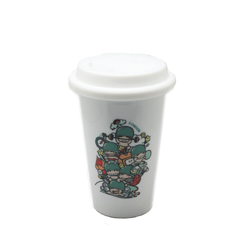 11oz Ceramic Double Wall Latte Mug
