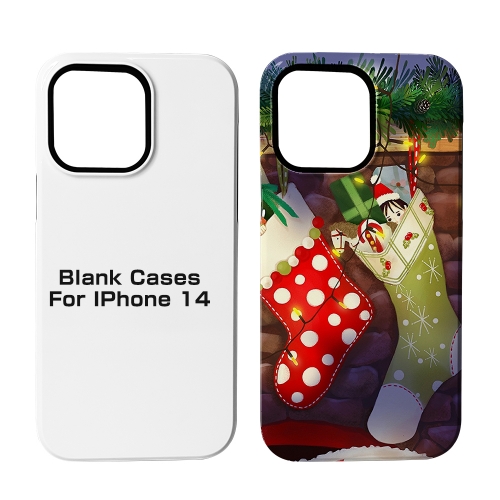 iphone 14 3D Coating 2 in 1 (TPU+PC) Phone Case