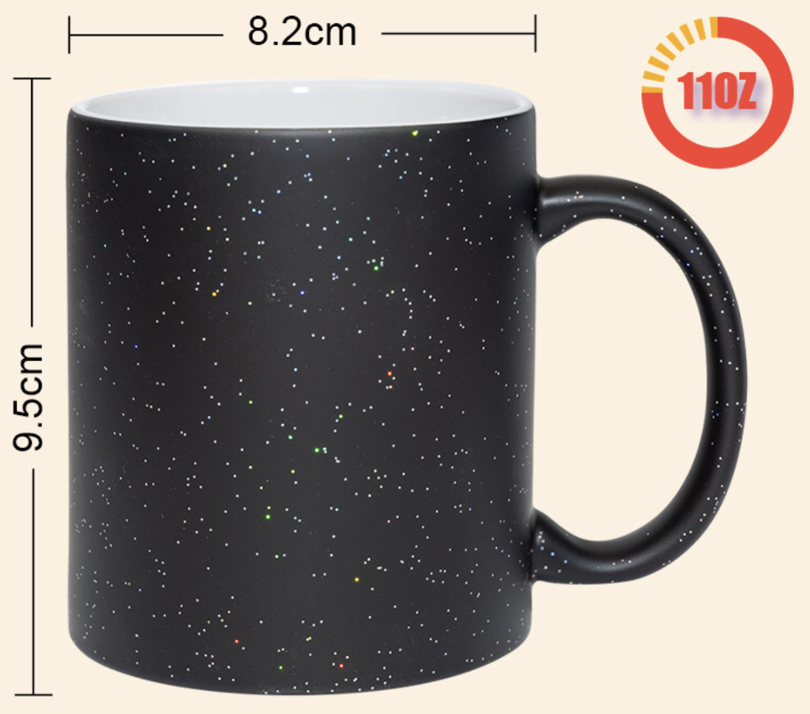 11oz Glitter Color Changing Mug