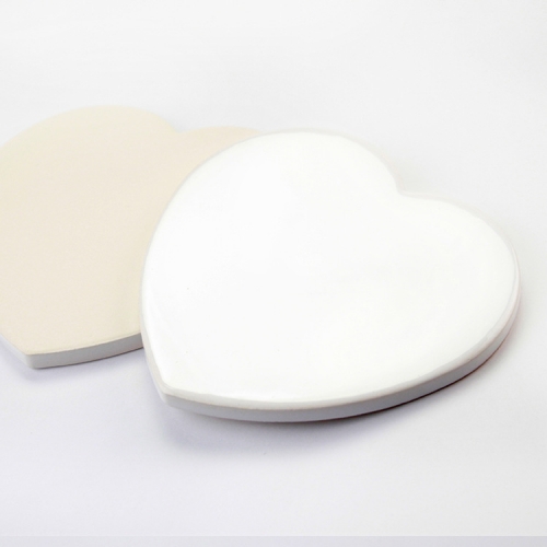 Heart Ceramic Sublimation Mug Coaster