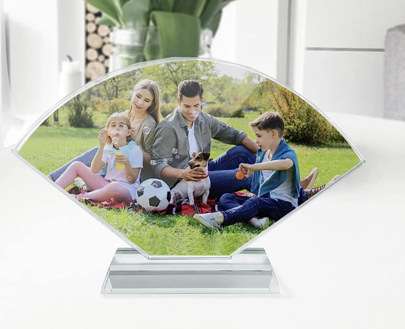 Fan Sublimation Crystal Picture Frame