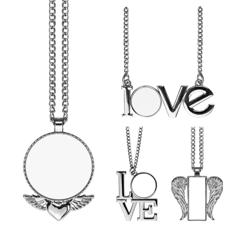 Love Sublimation Necklace Jewelry