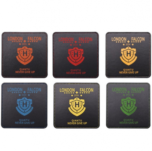 Laser Engraving Leather Coasters