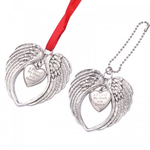 Laser Engraving Angel Wing Ornament