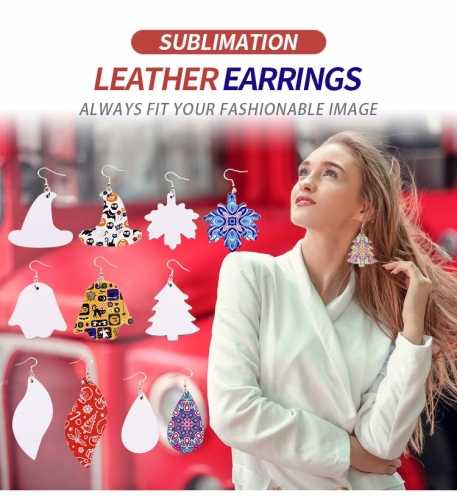 Sublimation Leather Earring