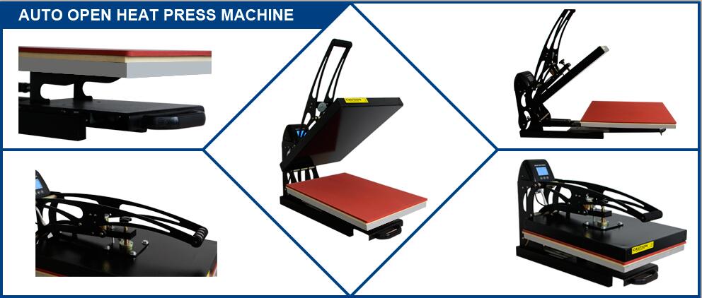 16"*24" 40*60cm Auto Open T Shirt Heat Press Machine