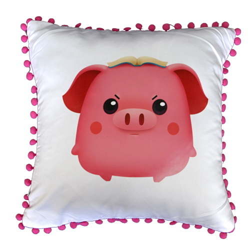 Glossy Peach Pillow Cover