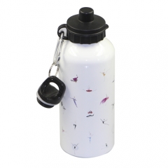 600ML White Aluminium Bottle,Two Caps