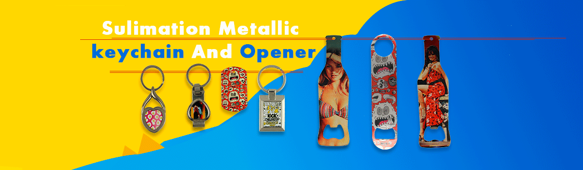 Sulimation Metallic keychain and Opener
