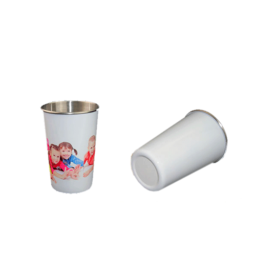 White color 18oz White Stainless Steel Mug 