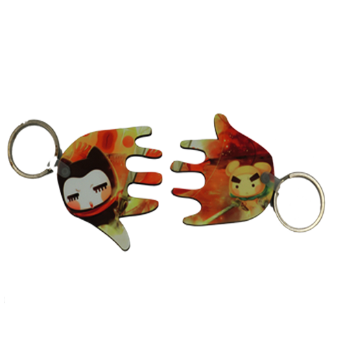 Love Palm MDF Keychain