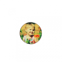 Round Metal Fridge Magnet