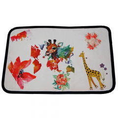 6MM Thickness Felt Doormat,Black Hemming