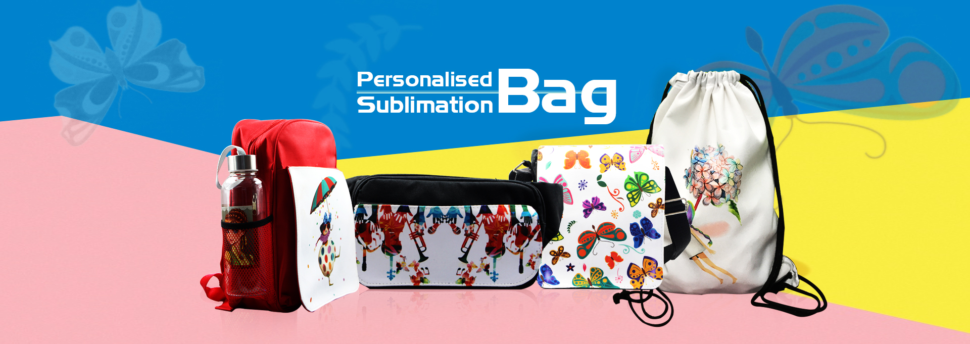 Sublimation Blank Shoulder Kids Backpack Bags