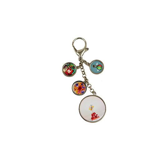 Four-Circle Bag Decoration Keychain