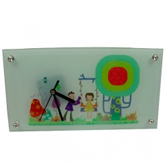 Rectangular Glass Clock
