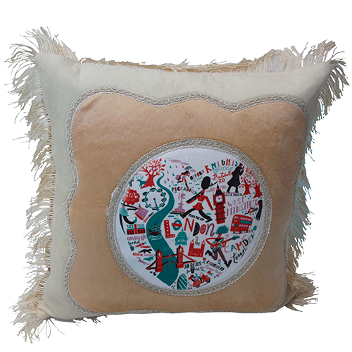 Square Shape European Style Pillow Cover