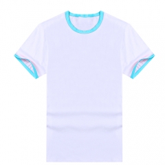 L Size Bright Blue Color Man T shirt