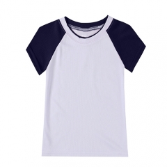 L Size Blue Women T shirt