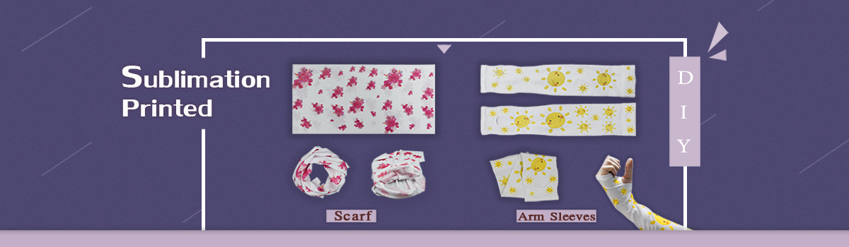 Sublimation Printed Scarf & Arm Sleeves
