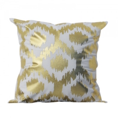 Rhombus 45*45cm Gold Stamping Cushion Cover