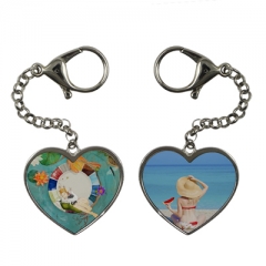 Metal Heart Keychain