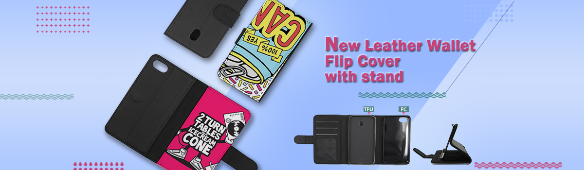 Sublimation Leather Wallet Flip Phone Cover