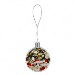 Flat Christmas Ball 8cm