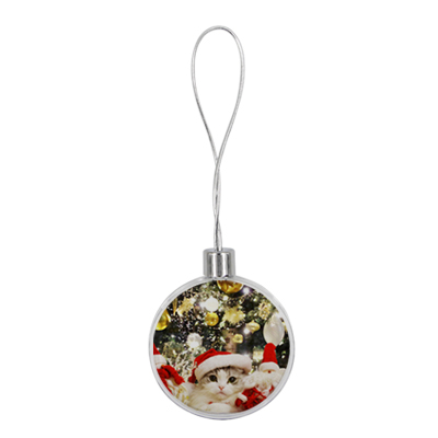 Flat Christmas Ball 8cm