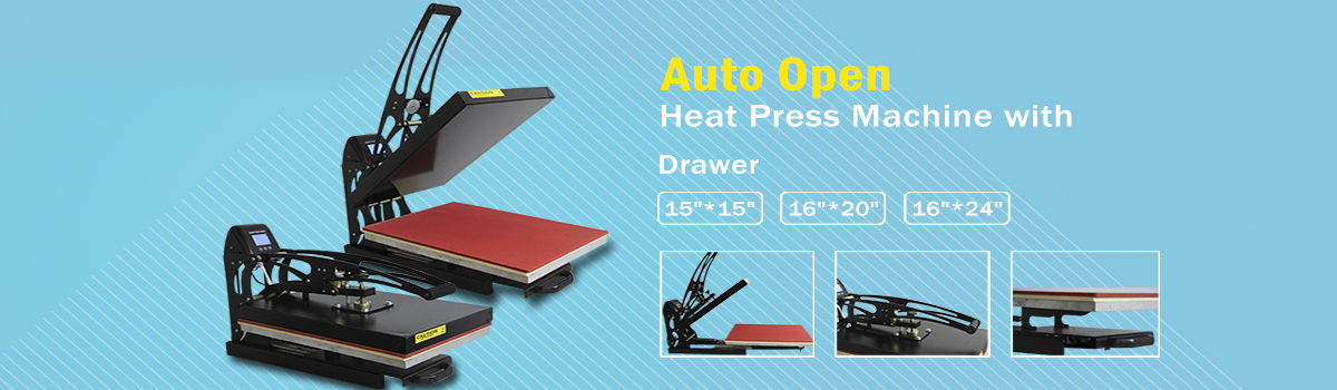 16"*24" Auto Open Heat Press Machine with drawer