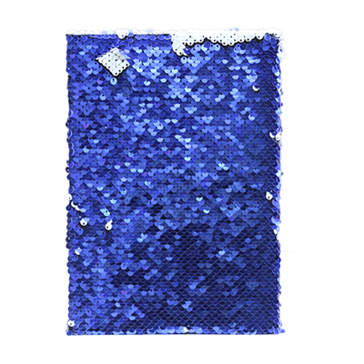 Blue Sequin Notebook Big