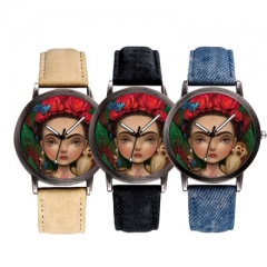 Stylish Sublimation PU Wrist Watch