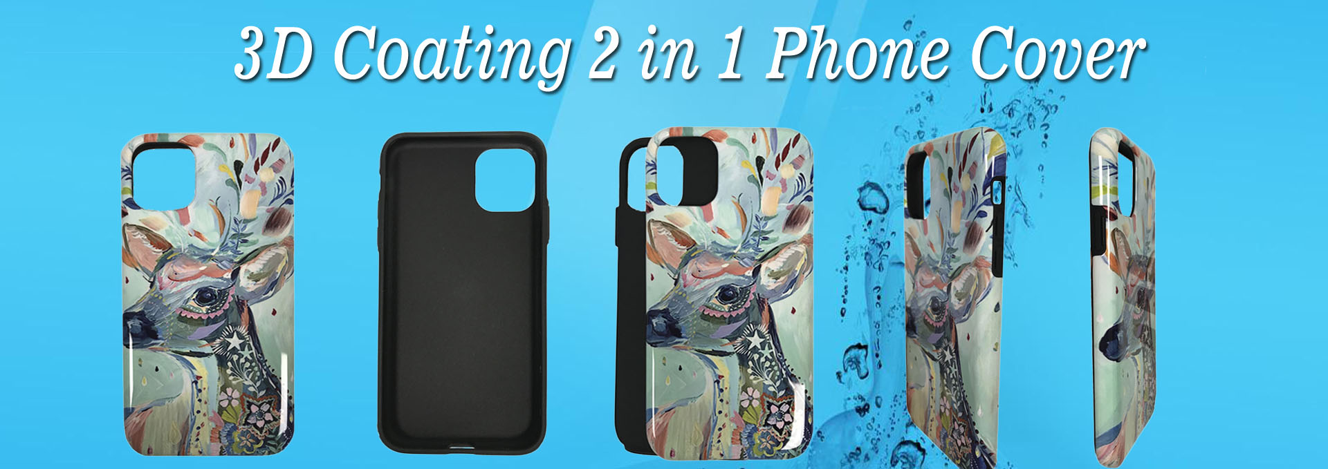 3D Coating 2 in 1 Phone Cover