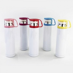 Wholesale 350ml White Sublimation Stainless Steel Thermal Bottle