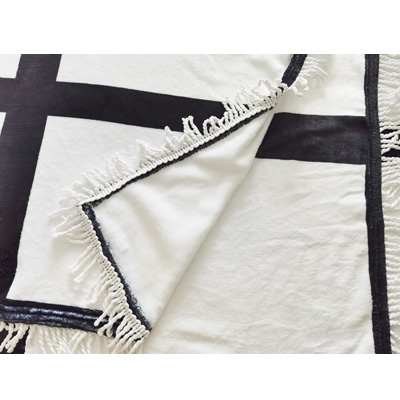 49.2''x59.1''inches 125x150cm 9 panel sublimation white blanket blanks