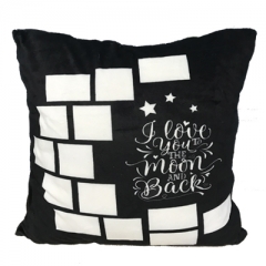 6x16 inches sublimation moon panel photo cushion case