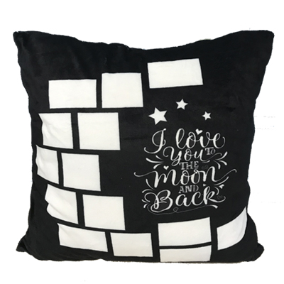 6x16 inches sublimation moon panel photo cushion case