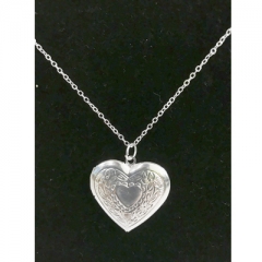Sublimation heart pendant necklace