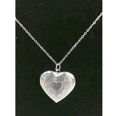 Sublimation heart pendant necklace