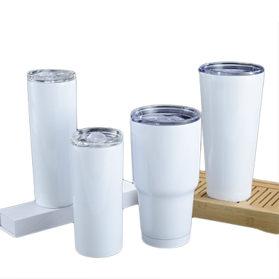 30oz sublimation white blank car  tumbler