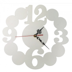 Circle Sublimation MDF Clock Photo Panel Frame
