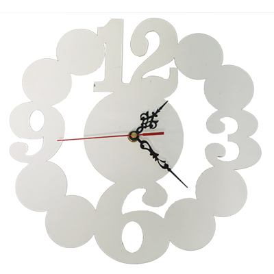 Circle Sublimation MDF Clock Photo Panel Frame