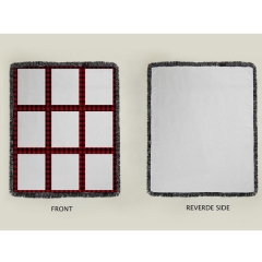 9 Panel 18 Panel Plaid Christmas Sublimation Blankets