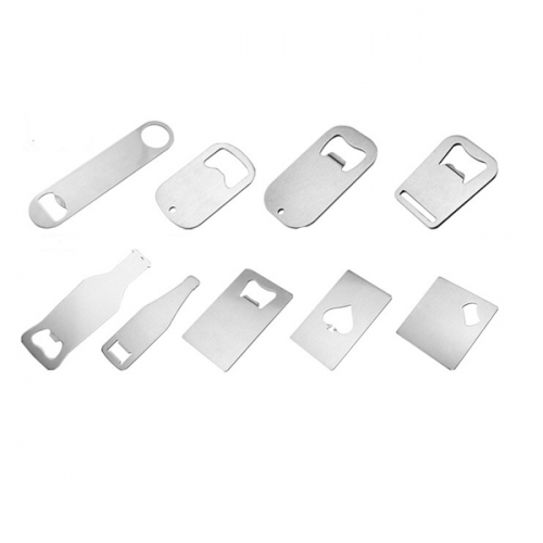 silver sublimation metal bottle opener