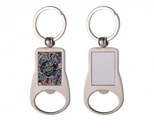 Sublimation Blank  Bottle Opener Keychain