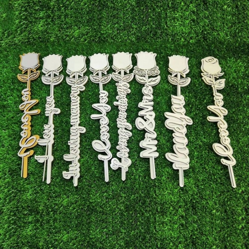 Sublimation Wood MDF Rose Flower Blanks Gifts