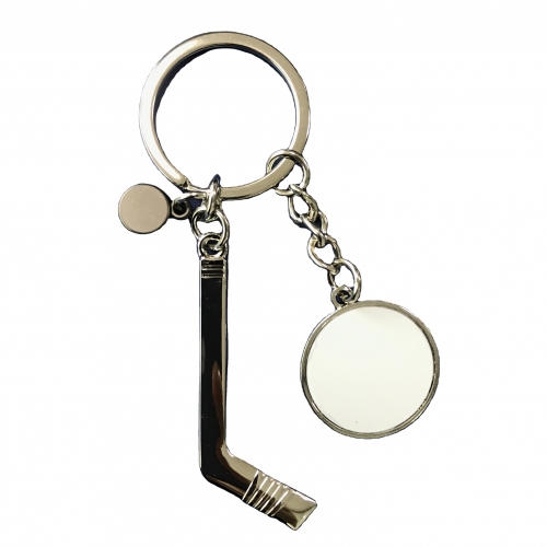 Grad Hockey Sublimation Blank Keyring Photo Keychain
