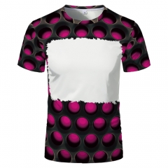 US Size Faux Bleach Tie Dye Sublimation Blanks tshirts