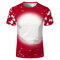 Men Women Faux Bleach Sublimation tshirts