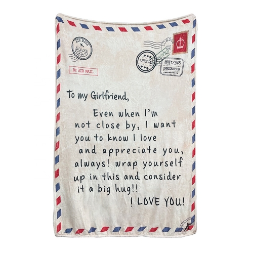 50 by 60 inch Family Flannel White Envelope Sublimation Blanket